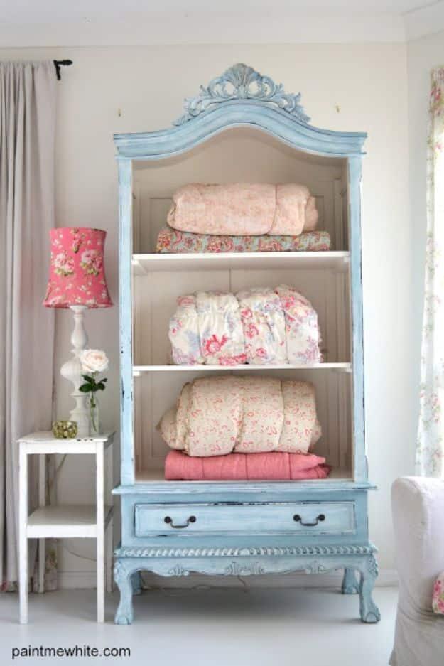 French Armoire Makeover, quick enough to finish over a weekend and a clever way to reuse scraps you already have