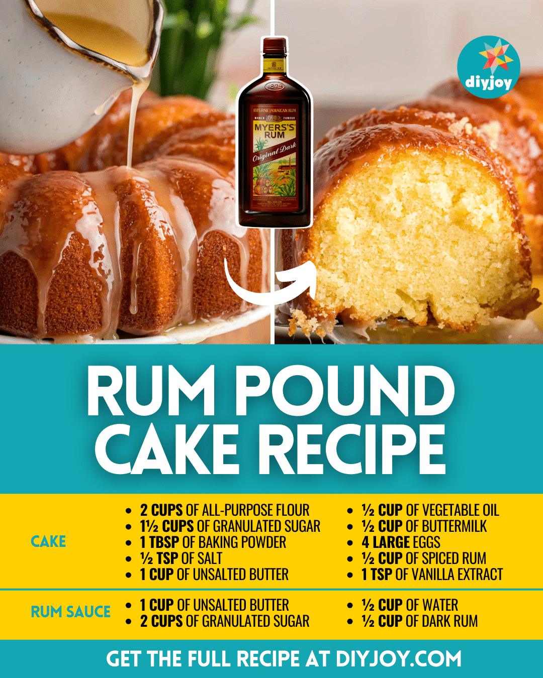 Easy Rum Pound Cake Recipe