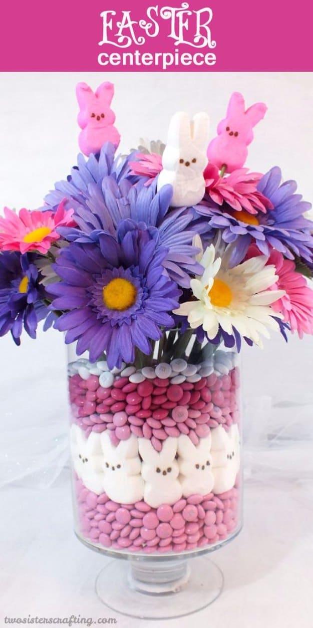 Easter Centerpiece, one of the best easter decoration ideas on this list and one worth pinning for later