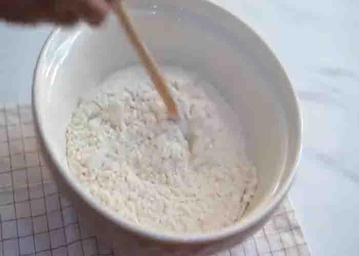 Making the dough for the monkey bread loaf