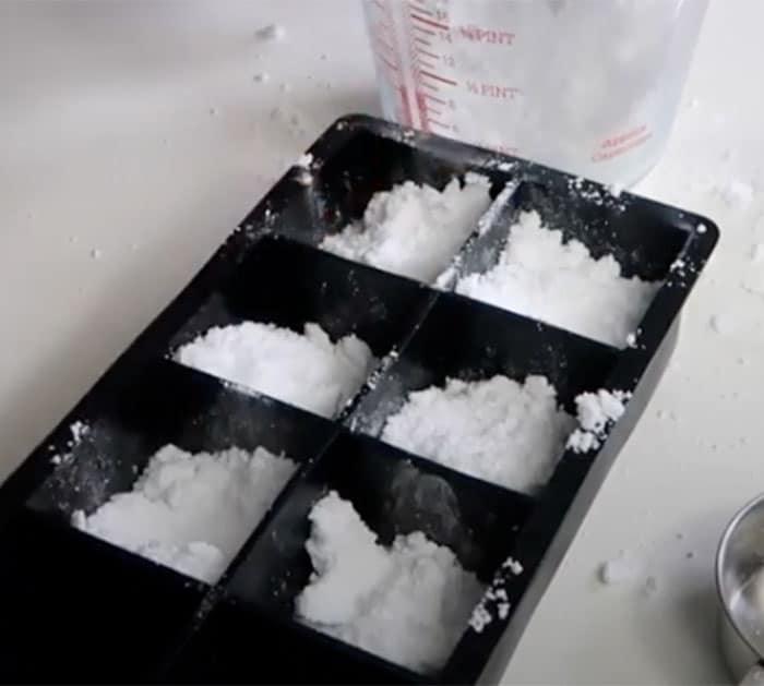 Pack Down The Mold For DIY Toilet Bombs - Cleaning Hacks