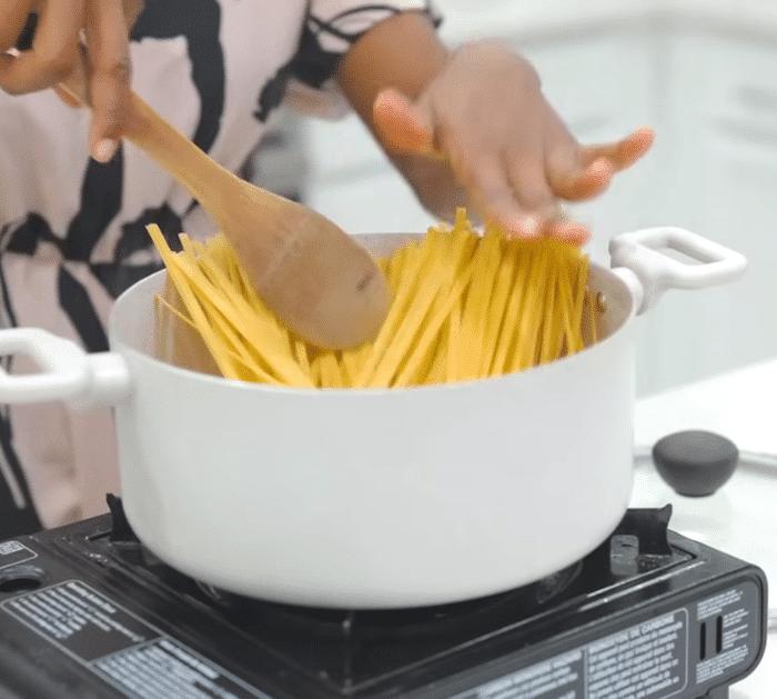 Ingredients for Cajun Shrimp Pasta