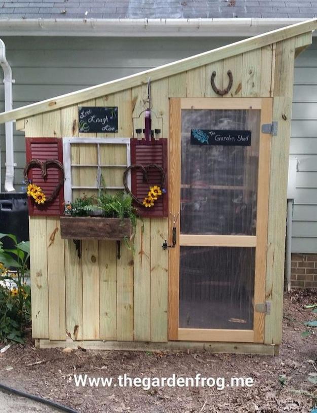 DIY Fence Picket Garden Shed, an outdoor diy project, simple enough for a first try and an idea worth saving for later