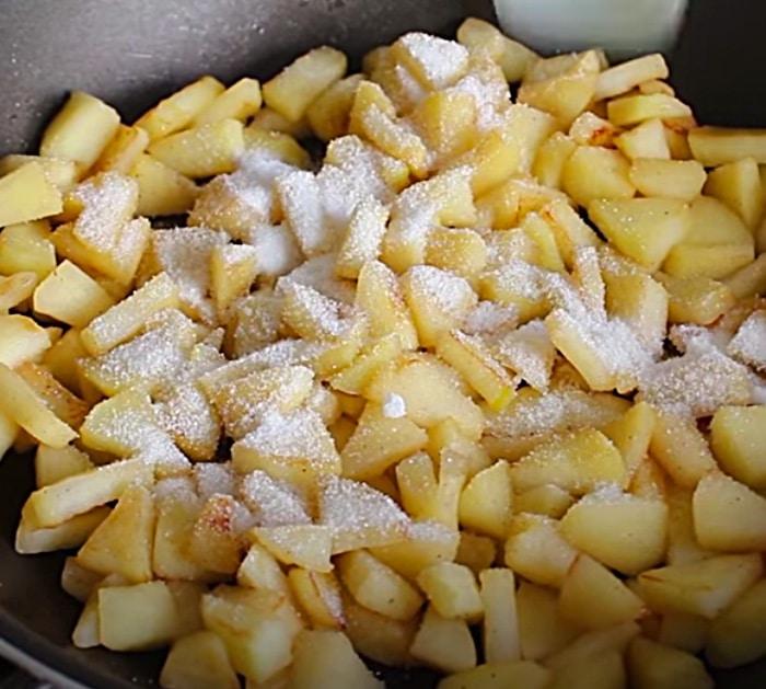 Make apple fritters with apple cider batter