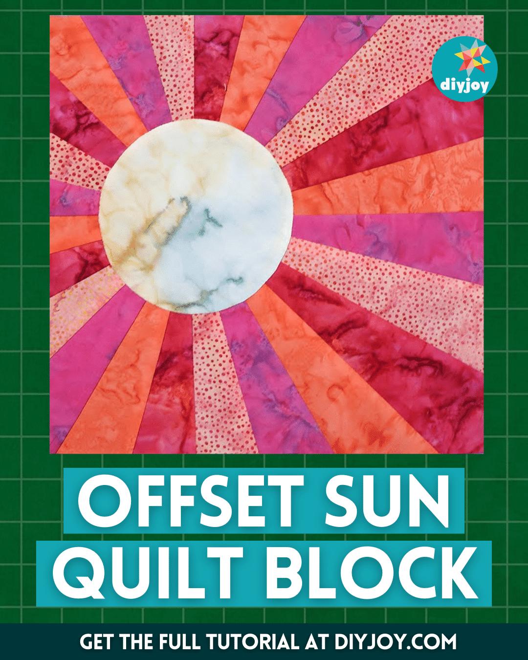 How to Make an Offset Sun Quilt Block