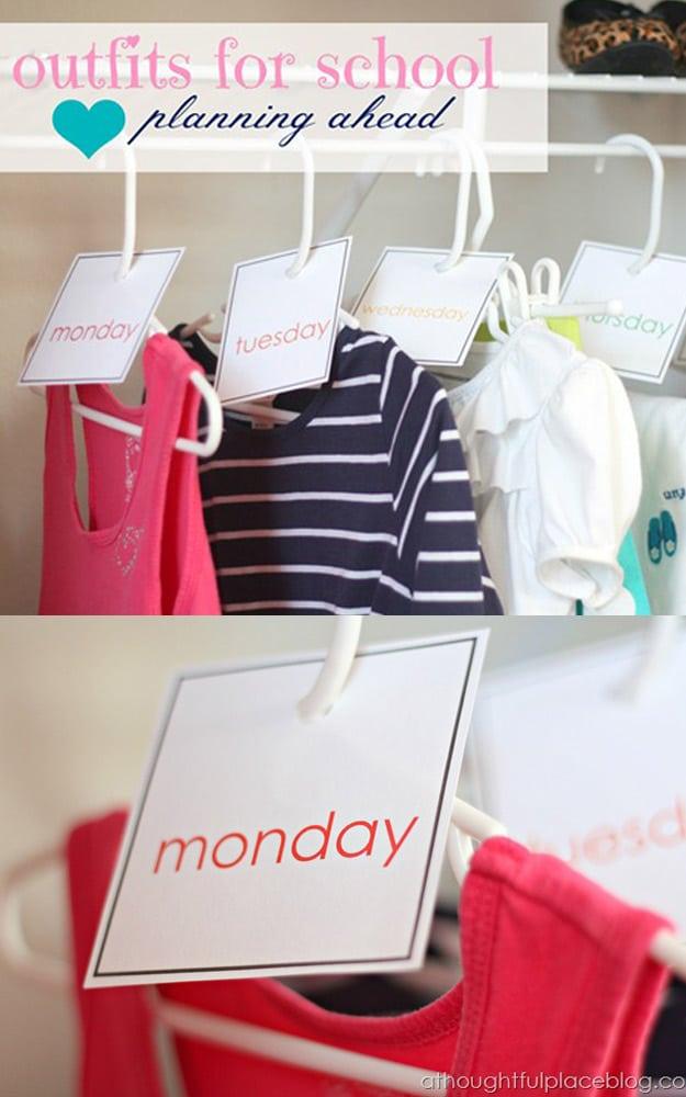 Closet Organization Outfits Ready for School, a simple idea that makes a real difference and one worth pinning for later
