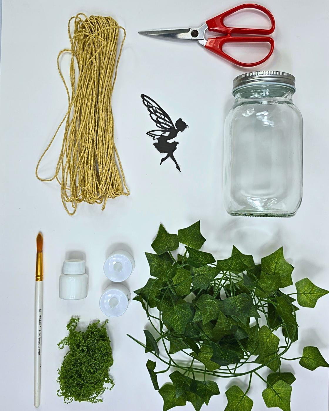 Homemade Fairy Jar Lamp — materials for fairy jar lamp