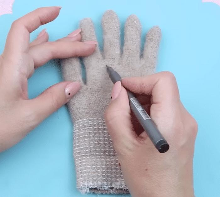 Materials for Glove Teddy Bear