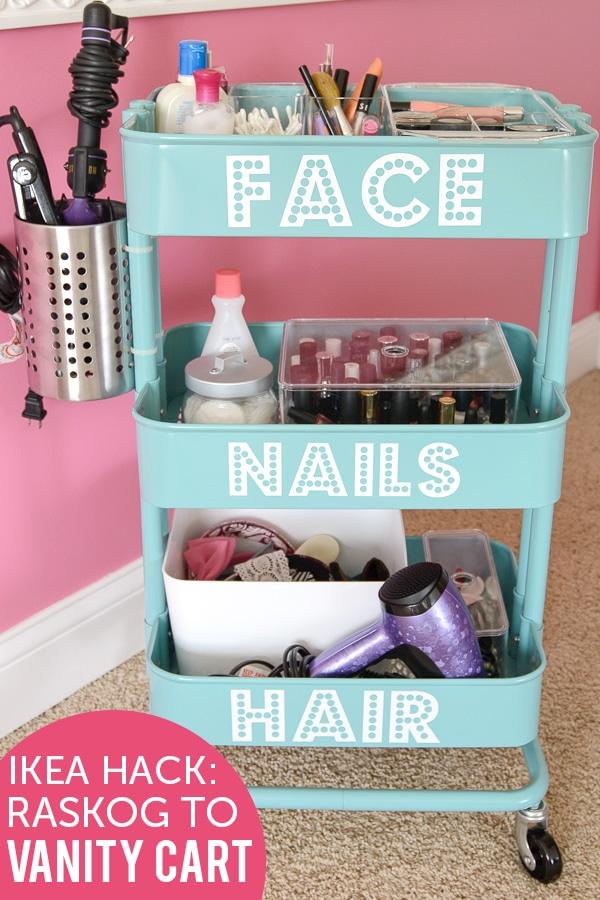 IKEA Raskog Hack DIY Rolling Vanity, a furniture upgrade trick, quick and cheap to try tonight and the fix worth remembering