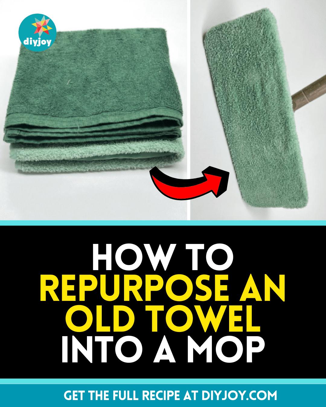 How to Repurpose an Old Towel Into a Mop