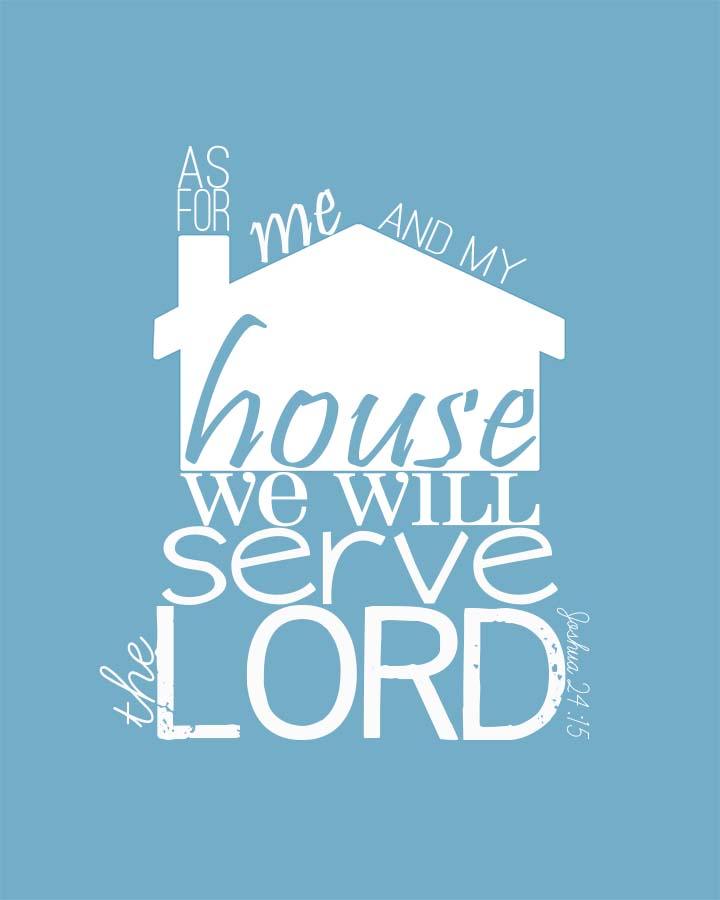 Joshua 24:15 Scripture Free Printable, quick to download and frame today and a look that photographs beautifully