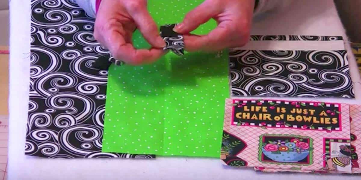 Cutting 2 Rectangles In One Fabric, 2 In Another, She Makes A Scrap Buster You’ll Love!