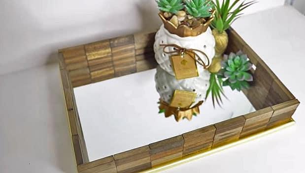 Make This Adorable Tray With 2 Dollar Store Items