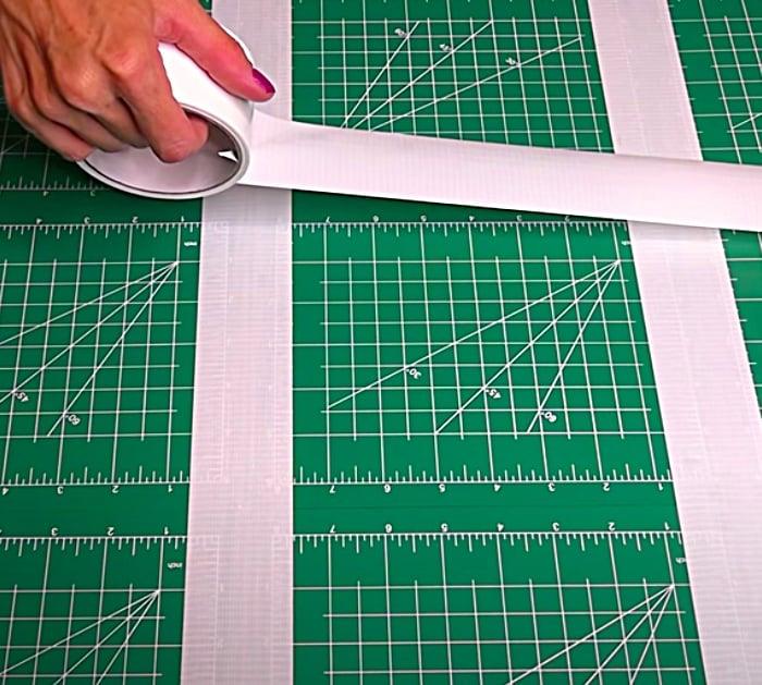 Tape Small Cutting Mats Together Using Duct Tape To Make a Large Cutting Mat