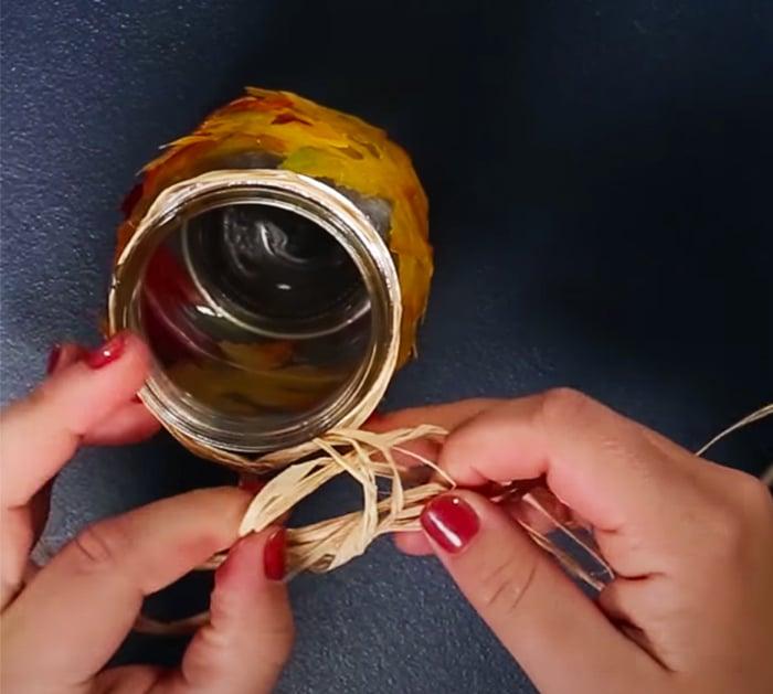 How To Make Fall Leaves Mason Jar - Better Homes and Gardens Decor