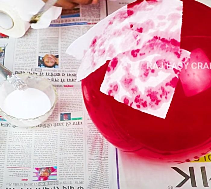 Paper Mache Lamp Idea - DIY Lamp - Easy DIY Light Fixture