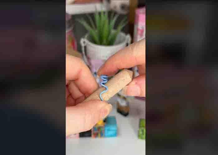 Finishing the paper clip rings