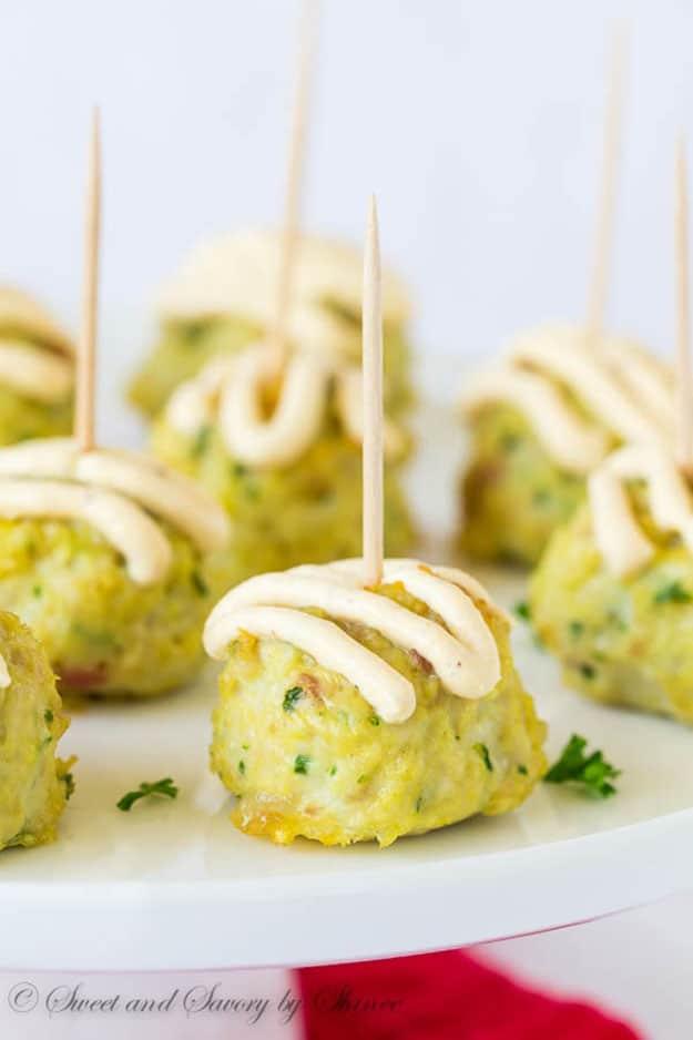 Easy DIY Party Food Ideas | Chicken & Bacon Meatballs Recipe | DIY Projects & Crafts by Sueeye #appetizers #partyfood #recipes