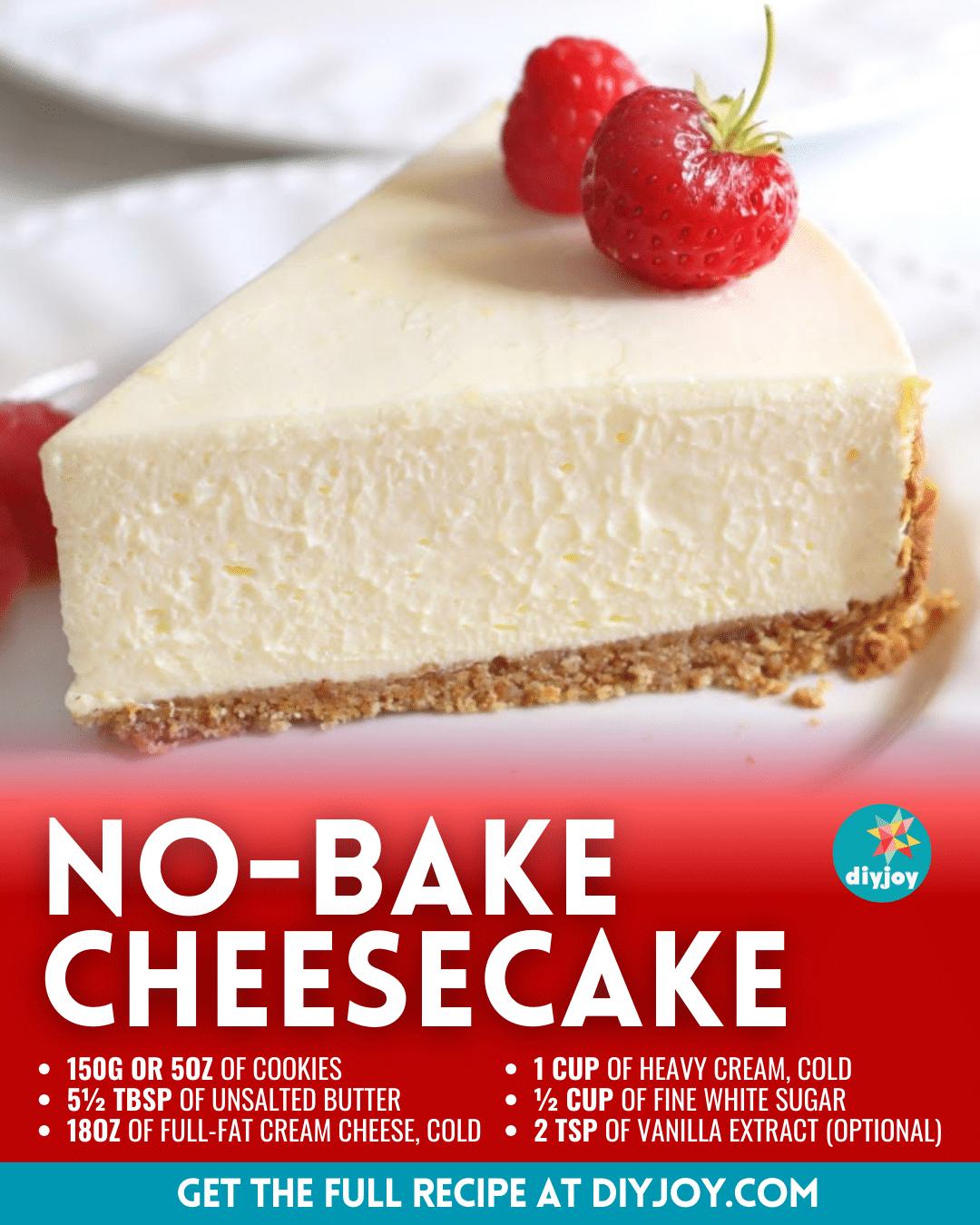 5-Ingredient No-Bake Cheesecake Recipe