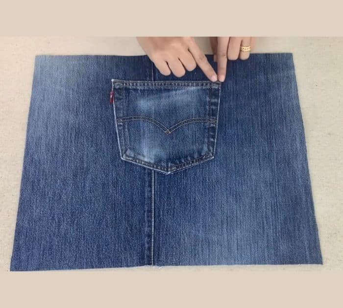 DIY Large Denim Box Instructions