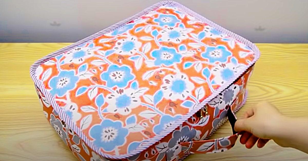 How To Make A Small Fabric Suitcase