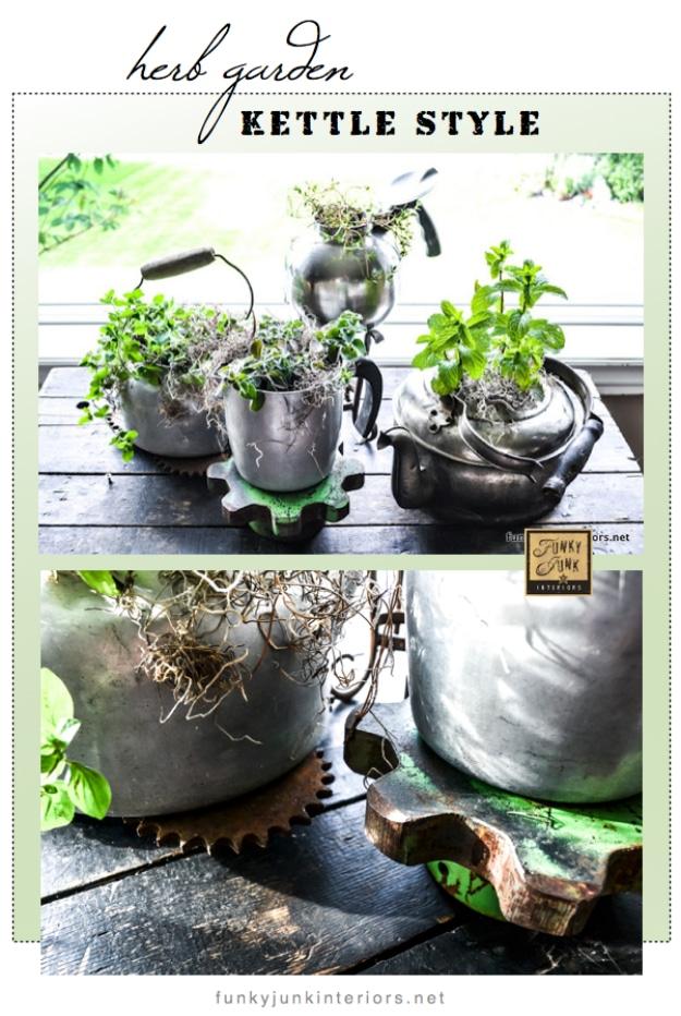 Old Kettle Planters, simple enough for a first weekend project and a look that gets noticed the moment guests walk in