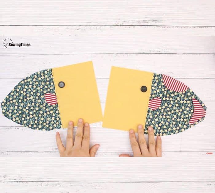 DIY Fish Drawstring Pouch Tutorial