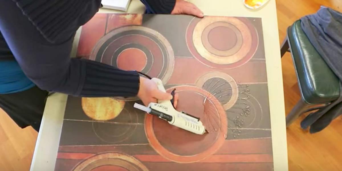 This Is A Great DIY Project To Do On Top Of Ugly Canvases You No Longer Like!