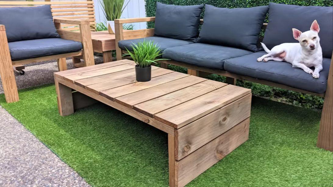 How to Build a $50 Modern Patio Coffee Table