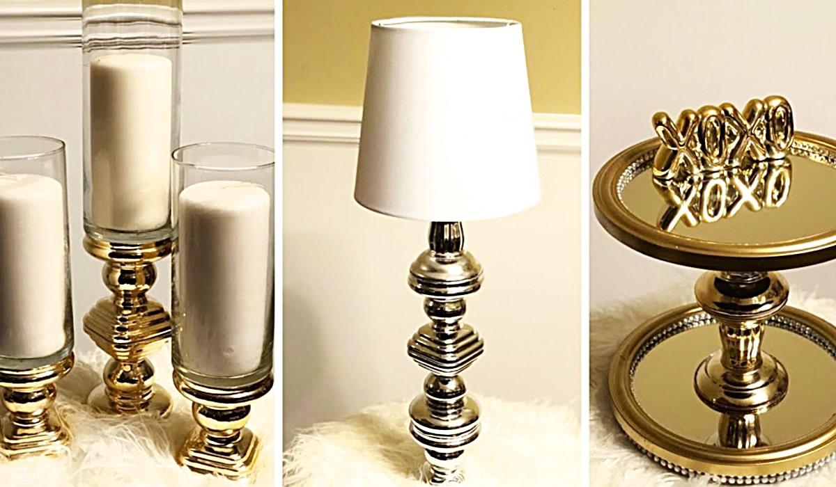 Dollar Tree DIY Metallic Home Decor