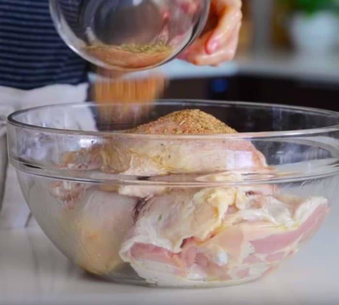 Air Fryer Chicken Recipes Easy - How to Make crispy oven roasted chicken thighs