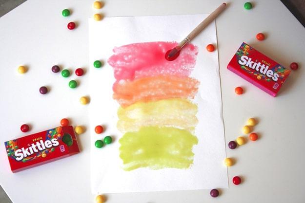 Fun Crafts for Kids to Make | DIY Glossy Paint from Skittles | DIY Projects & Crafts by Sueeye at