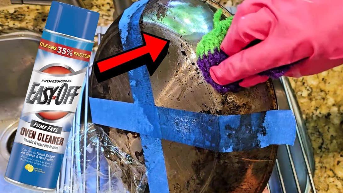 Easy No-Scrub Burnt Pan Cleaning Hack