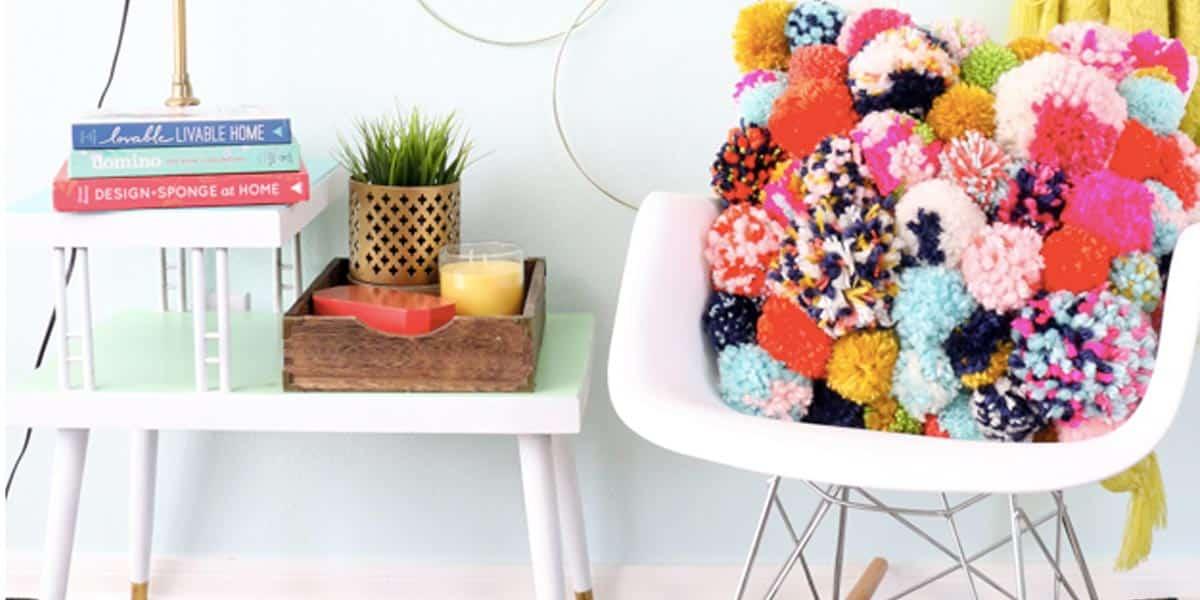 She Brightens Up Her Decor With These Unbelievably Fabulous Pom Pom Pillows!