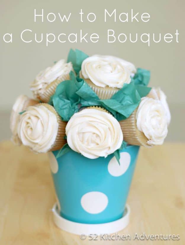 Cool Cupcake Decorating Ideas - Cupcake Bouquet - Easy Ways To Decorate Cute, Adorable Cupcakes - Quick Recipes and Simple Decorating Tips With Icing, Candy, Chocolate, Buttercream