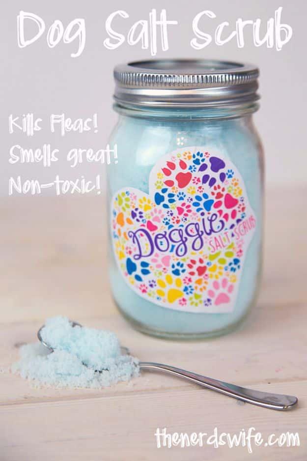 DIY Dog Grooming Tutorials - How to Make Dog Salt Scrub That Fills Fleas- Cool and Easy Ways to Wash, Groom and Style Your Pets Fur - Trim Toenails, Brush Teeth, Bath, Trim and Cli
