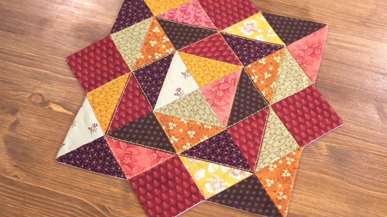 Half Square Table Topper Tutorial