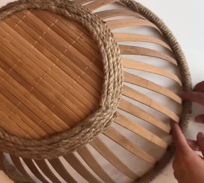 Lamp Shade From an Old Bamboo Placemat Project