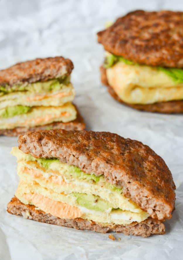 Keto Breakfast Recipes - Keto Breakfast Sandwich - Low Carb Breakfasts and Morning Meals for the Ketogenic Diet - Low Carbohydrate Foods on the Go - Easy Crockpot Recipes and Casse