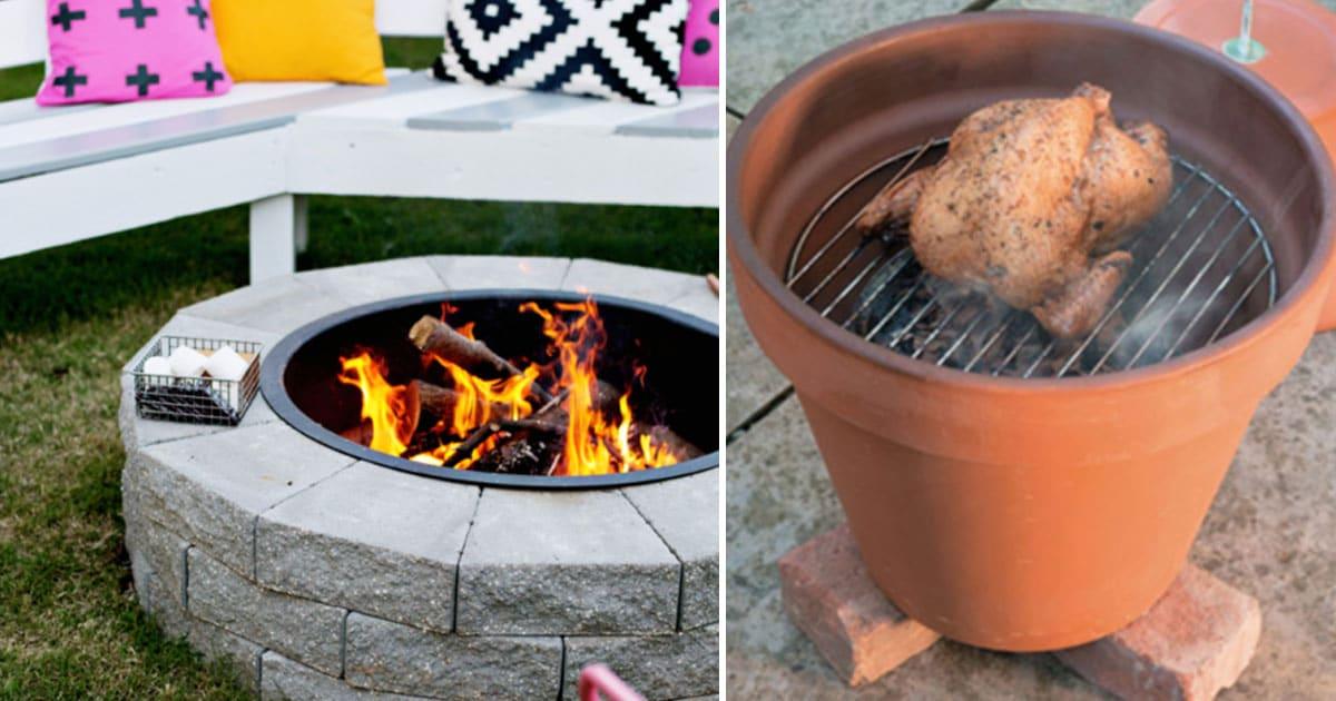 18 DIY Outdoor Fireplace and Firepit Ideas