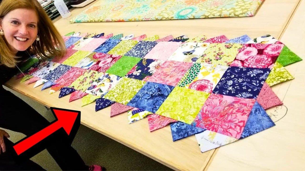 Donna’s Prairie Points Runner Quilt Tutorial (No Pattern Needed)