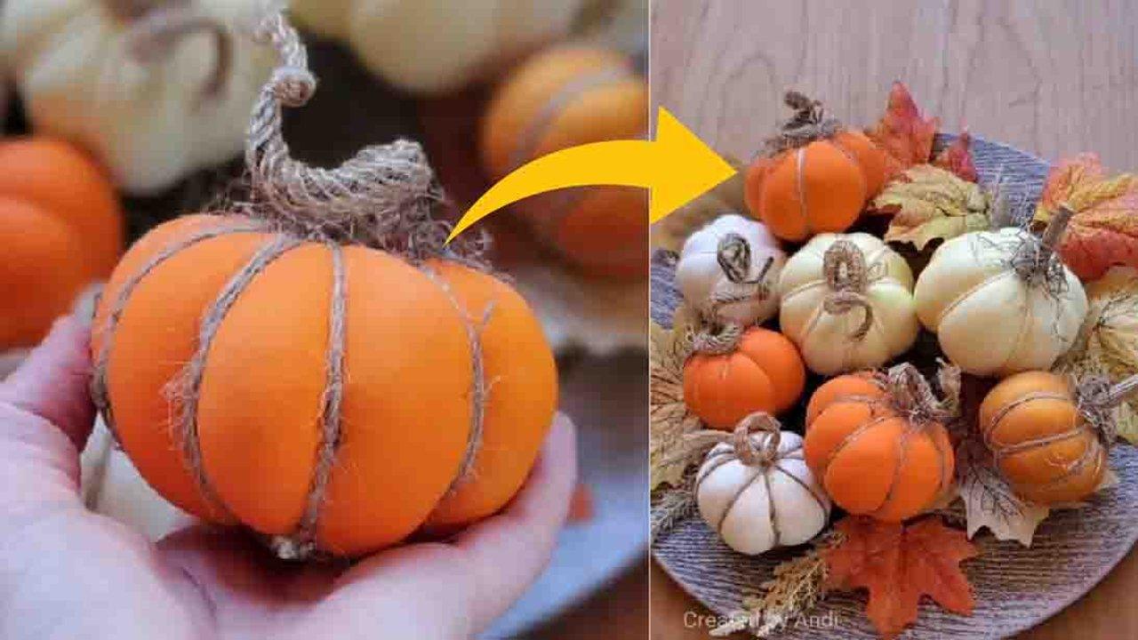 Dollar Tree DIY Balloon Pumpkin Tutorial