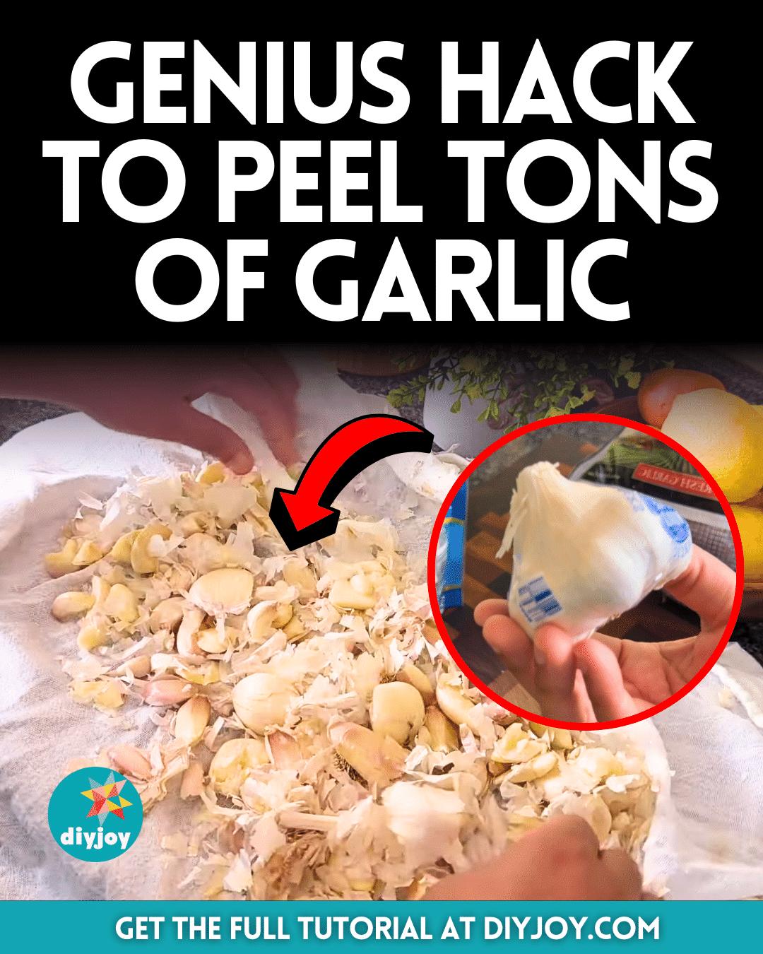 Genius Hack to Peel Tons of Garlic