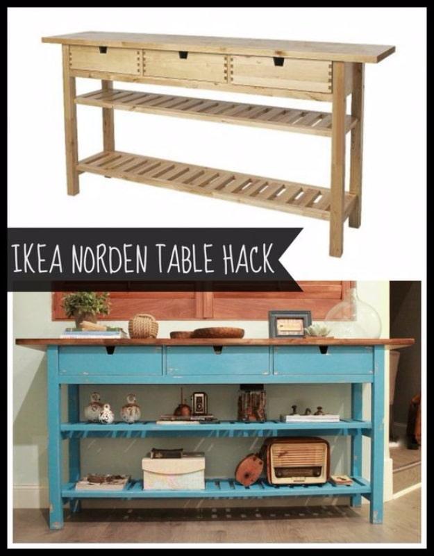 IKEA Norden Table Hack, quick enough to finish over a weekend and a clever way to reuse scraps you already have