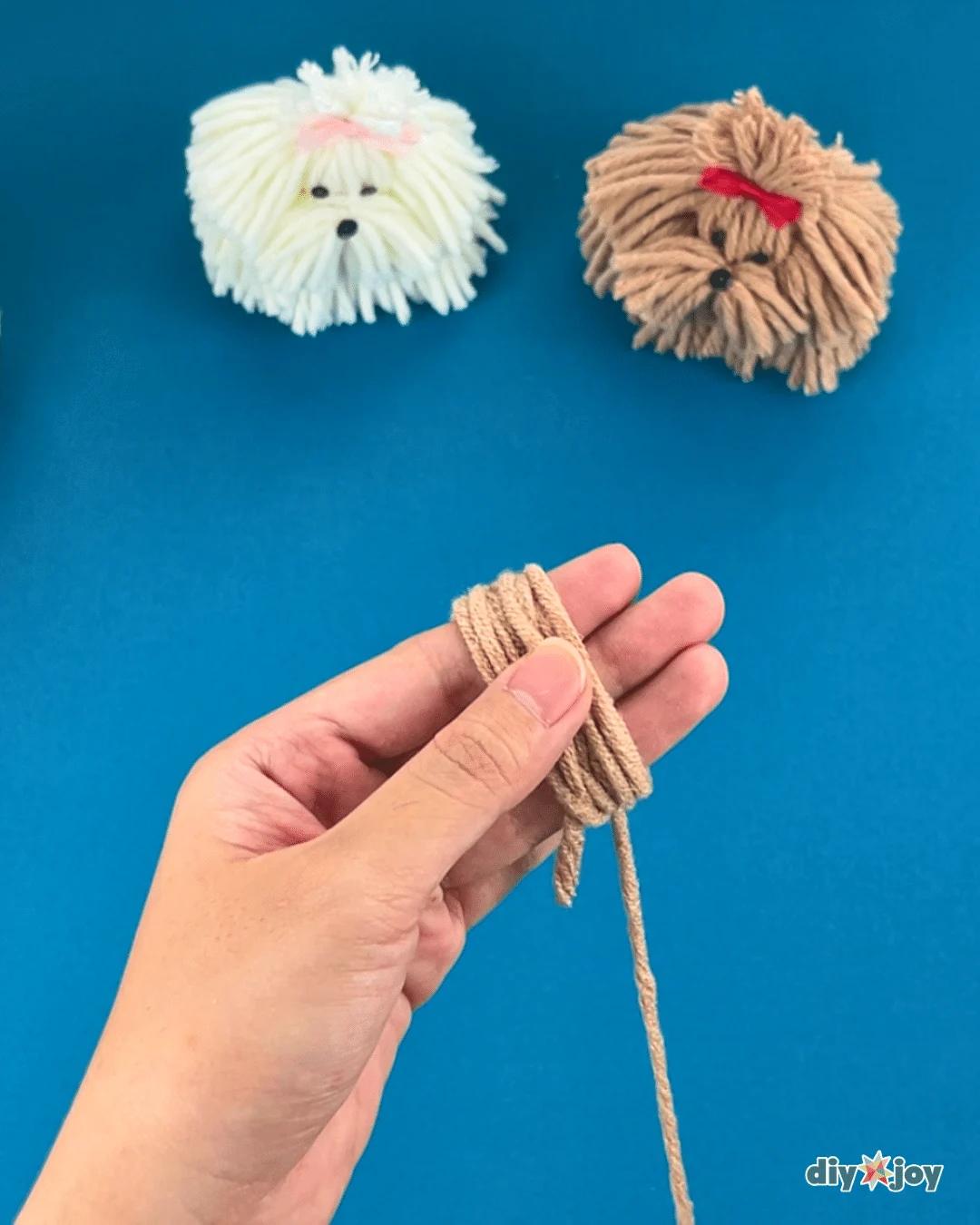 Yarn Dog — how to make yarn animals