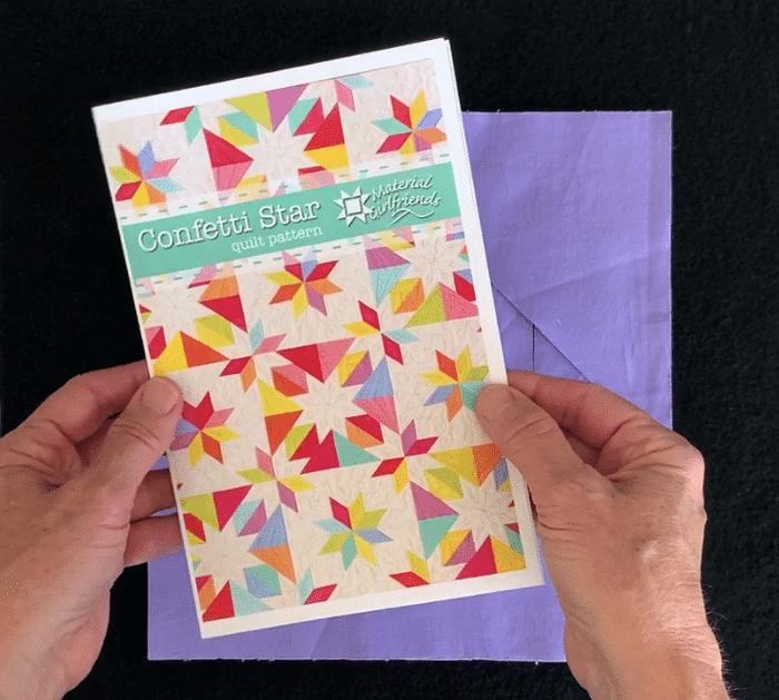 Materials for Confetti Star Quilt Block