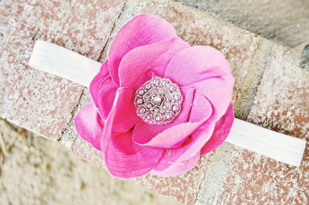 Rose Petal Headband, easy enough for a beginner to follow and a great fix using stuff you already have on a shelf