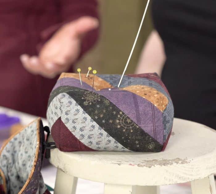 How To Sew Square Pincushion Using Fabric Scraps