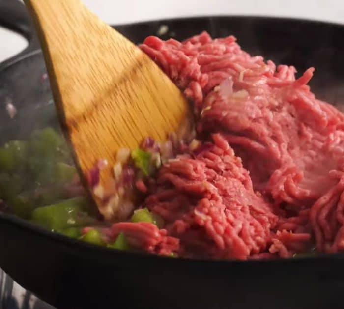 Easy to Make Cheesy Skillet Mexican Beef and Bean