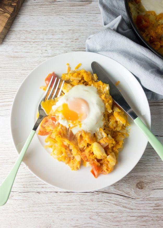 Sweet Potato Recipes - Smoked Haddock Sweet Potato Hash - Easy Recipe Ideas for Sweet Potatoes in the Crockpot, Casserole Dishes, Baked, Mashed, Candied and Roastedd - Healthy Vers